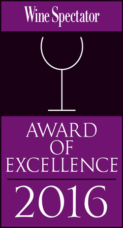 Harry's Wine Spectator 2016 Award