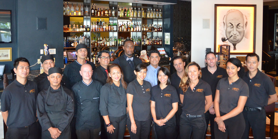 A Group Photo of Harry's Restaurant Staff